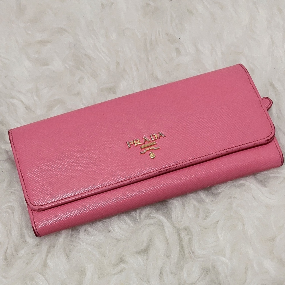 PRADA Tri-Colour Saffiano Continental Wallet w/ Box
